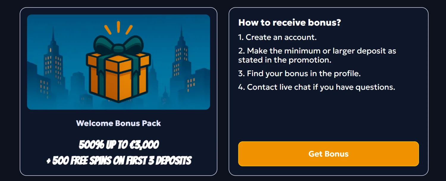 CasperBets Casino Bonus Info