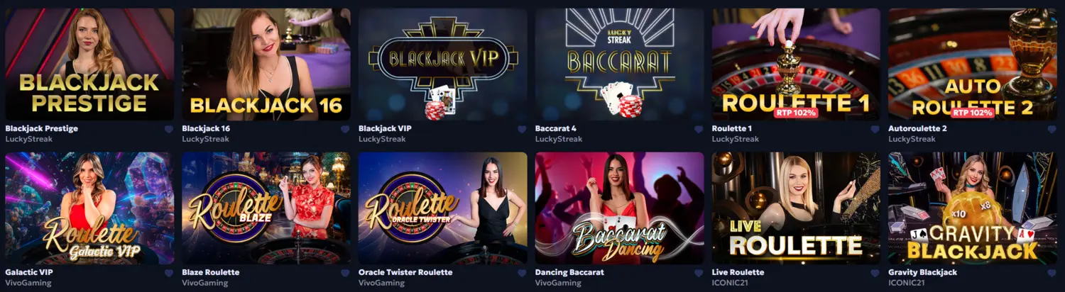 CasperBets Casino Live Tables