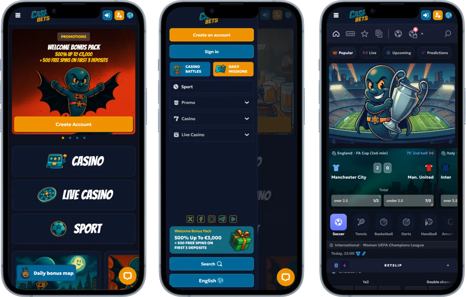 Casper Bets Casino Mobile App