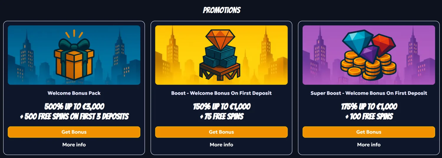 CasperBets Casino Welcome Bonuses
